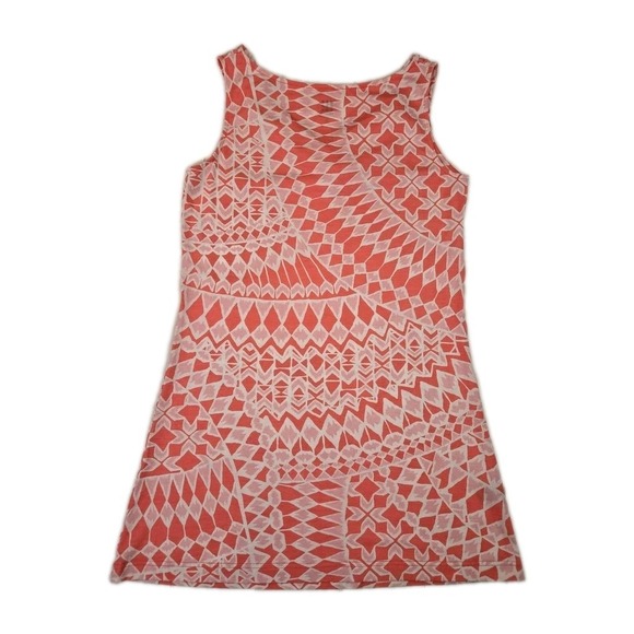 Title Nine Women's Breeze Coral Geometric Sleeveless Cowl Neck Mini Dress Size S - Picture 2 of 7